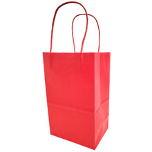 Load image into Gallery viewer, kelkaa Kraft Party Paper Bags - Red (5.25x3.5x8.5&quot;)