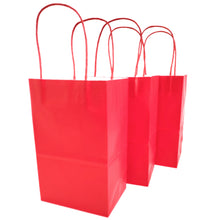 Load image into Gallery viewer, kelkaa Kraft Party Paper Bags - Red (5.25x3.5x8.5&quot;)