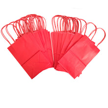 Load image into Gallery viewer, kelkaa Kraft Party Paper Bags - Red (5.25x3.5x8.5&quot;)
