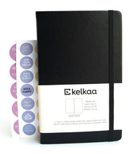 Load image into Gallery viewer, kelkaa Dotted Bullet Notebook (Black)