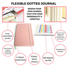Load image into Gallery viewer, kelkaa Dotted Bullet Notebook (Blush Pink)