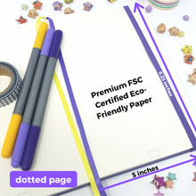 Load image into Gallery viewer, kelkaa Dotted Bullet Notebook (Purple)