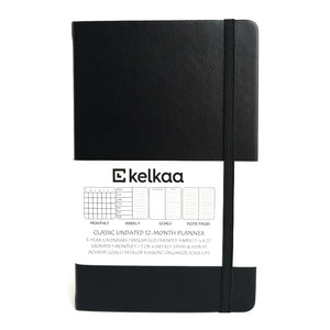 kelkaa Planner - Undated (Black)