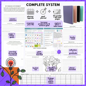 kelkaa Planner - Undated (Purple)