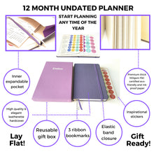 Load image into Gallery viewer, kelkaa Planner - Undated (Purple)