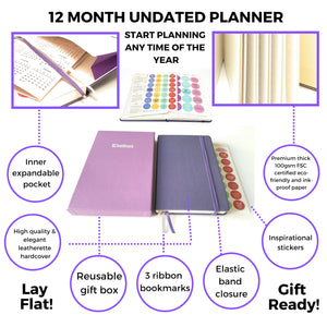 kelkaa Planner - Undated (Purple)