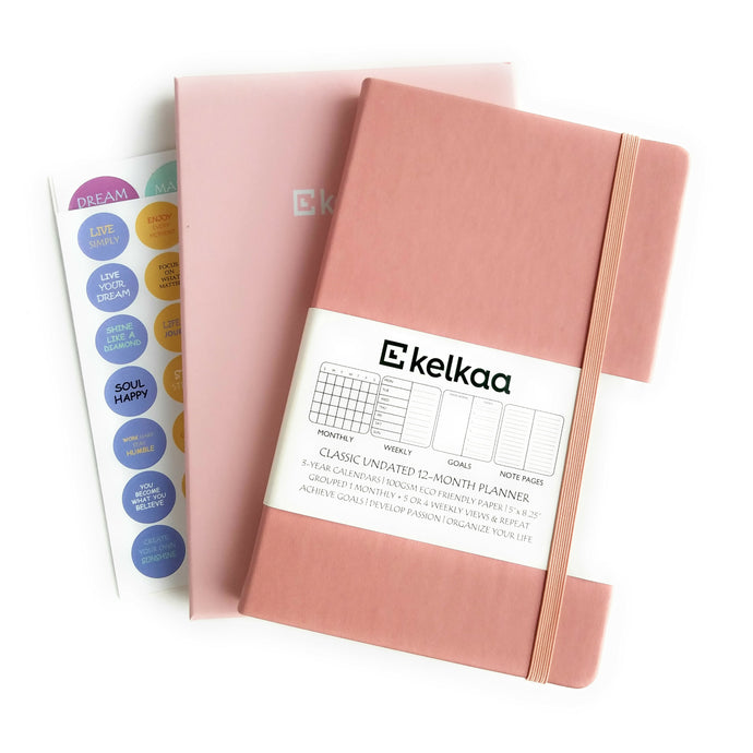 kelkaa Planner - Unated (Blush Pink)