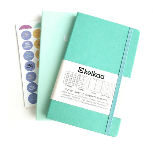 kelkaa Planner - Undated (Teal Green)